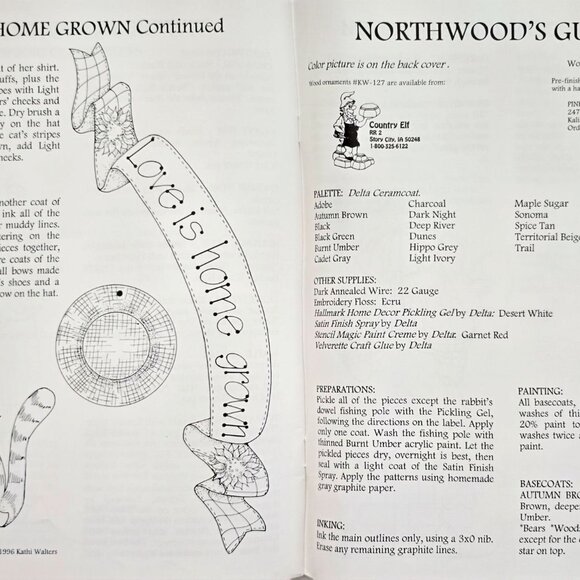 Pipsqueaks VIII Folk Art Instruction Painting Booklet By Kathy Walters 1996 - Picture 6 of 8